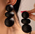 Jake Black Drop Modern Earrings