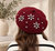 Lucia Merlot Crystal Beret