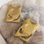 Hammered Gold Earring