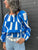 FO8256 Blue White Party Top