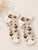Ivory Mini-floral Ribbed Sock