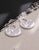 Silver Pleated Earrings