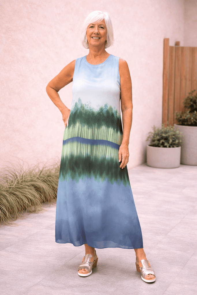 S26110 Cobalt Print Dress