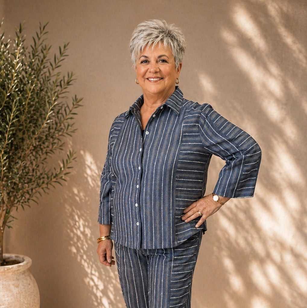 860594 Blue Stripe Jacket