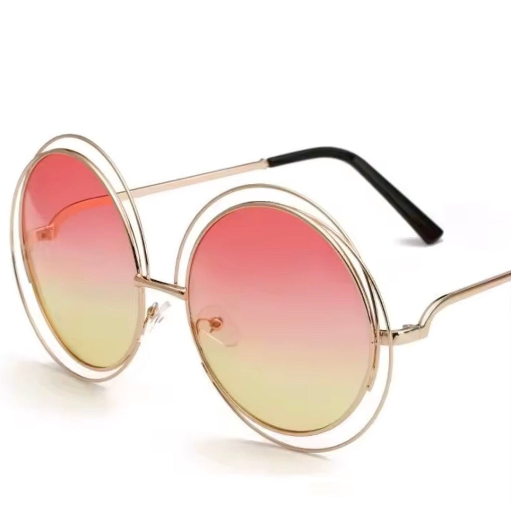 Chloe Round Iridescent Sunglasses