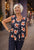 FO6917 Floweral back-to-front Top