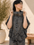 2622054 Khaki/Black Striped Top