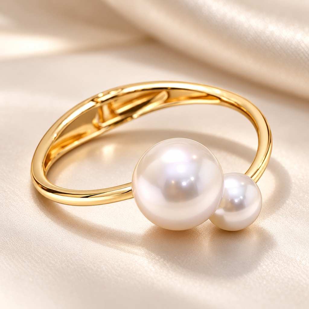 Carole Pearl Gold Bracelette