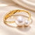 Carole Pearl Gold Bracelette