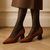 13071XM3 Brown Suede Pump