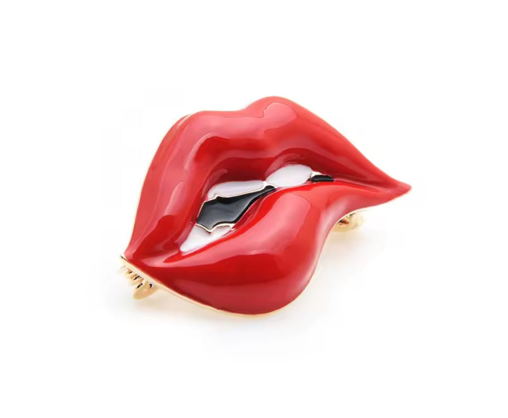 Hot Lips Brooch