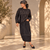 777012 Black Denim Skirt
