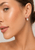 Dangle-backing Ivory Enamel and Gold-tone Earrings