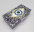 Evil Eye Black Glitter Clutch