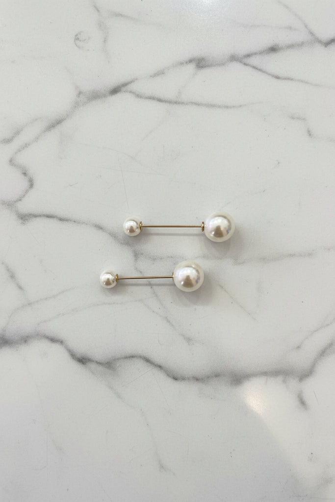 Pearl Cuff Pin Set