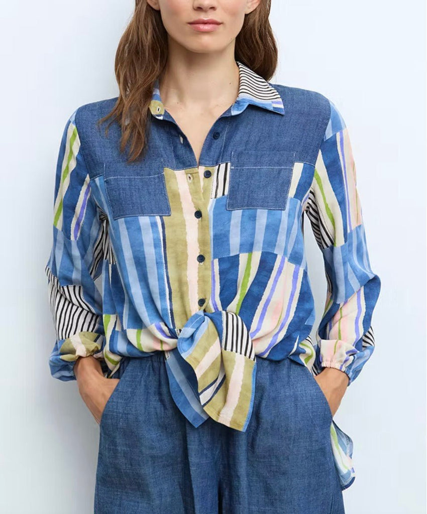50328 Multi Patchwork Shirt