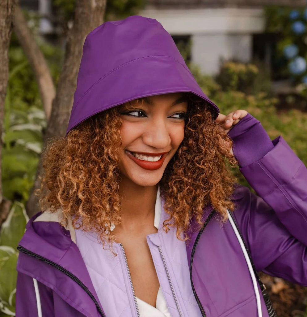Mernini Purple WATERPROOF Rain Hat