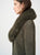 263973 Khaki Fur Collar Coat