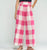 33210 Marian Pink Gingham Trouser