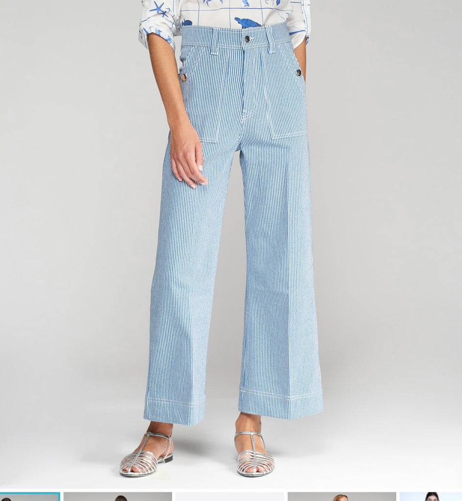 32118 Noa Blue White Trouser