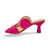 12601 Pink & Orange Retro Suede Mule