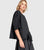 UT101B Urban Black Ruffle Top