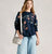 445543 Navy Floral Embroidered Sweat