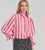 33938 Volantes Pink Striped Blouse