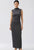 100039 Silver Black Glitter Dress