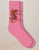 6625 Pink Cashmere Tiger Socks