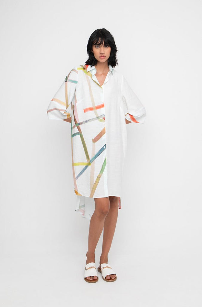 851094 White Shirt Dress