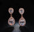 Rose Gold Drop Diamond Earrings