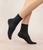 6593 Black Cotton Ankle Socks