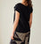 S26180 Black Flower Top