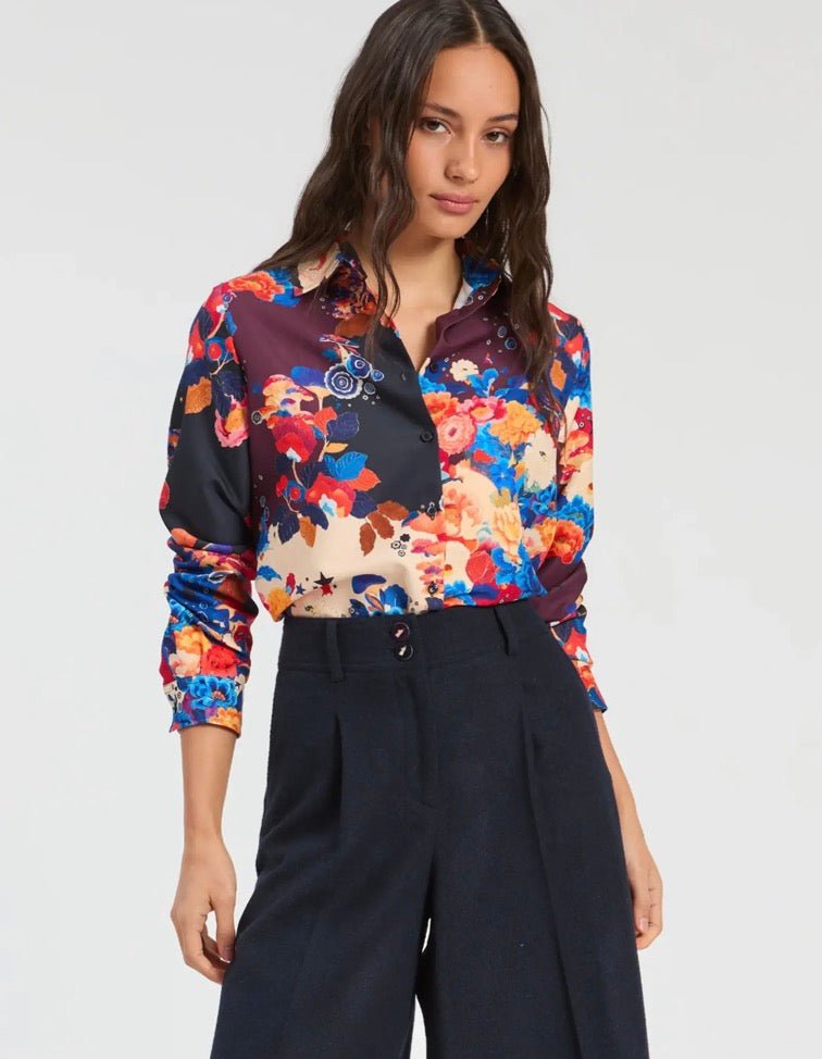 34187 Tea Multi Blouse