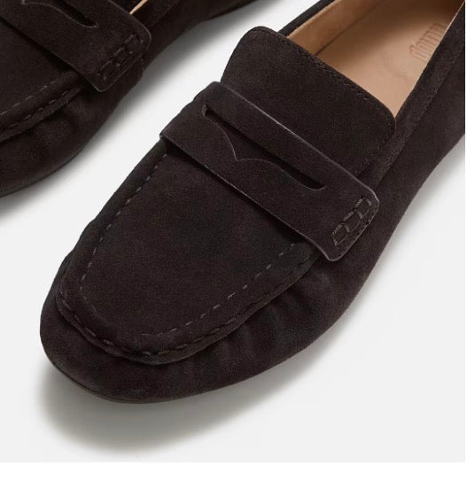 Delicato Brown Suede Loafer