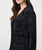 264921 Black Open Front Long Coat