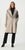 263912 Thigh Length Oatmeal Fringe Coat
