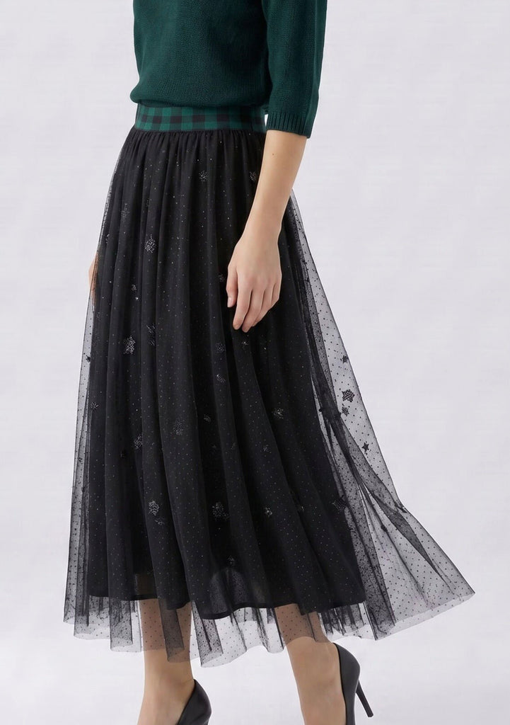 99957 Black Tulle Skirt