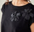 S26180 Black Flower Top