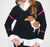 Black sweater with dachshund design 