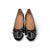 Azzi Black Pearl Heel Ballet Flat