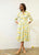 97174 Green Yellow Midi Dress