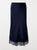 Dark blue skirt with lace detail