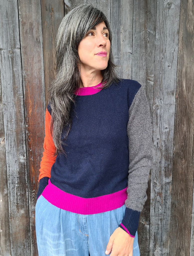 Colourblock Crew Sweater