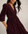 444295 Lucy Dark Plum Cord Dress