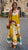 Long Silk Mustard Dress