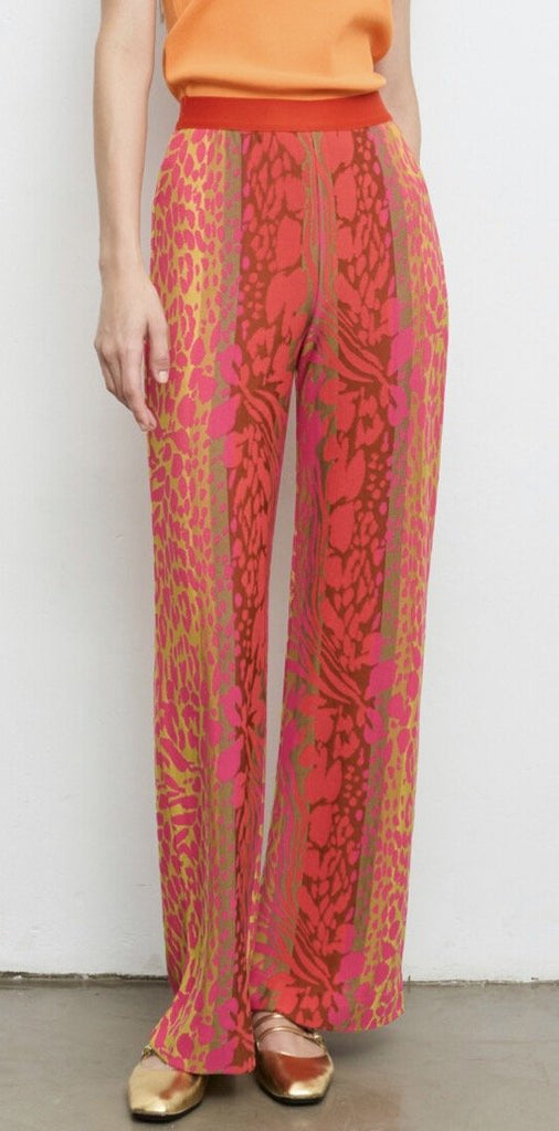80712 Coral Wide Leg Trouser