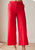 S26198 Red Cotton Wide Trouser