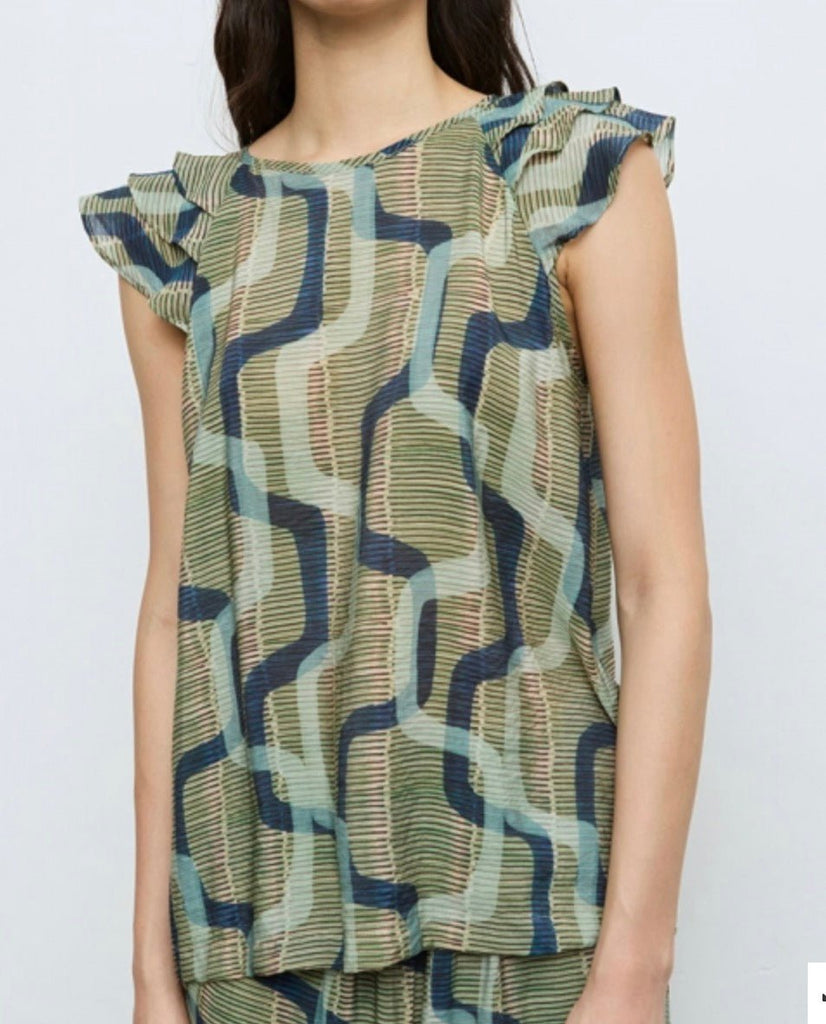 50316 Multi Ruffle Blouse